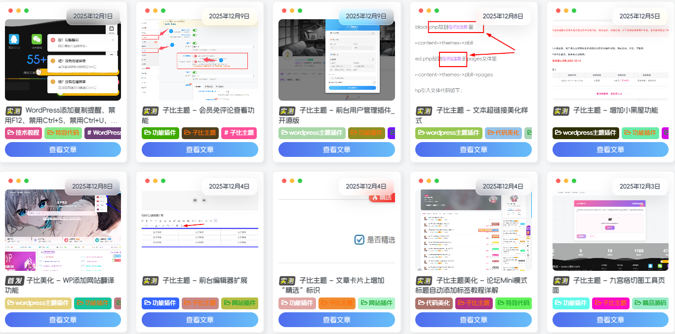 子比主题 – 文章卡片下载按钮样式美化-码小淘博客