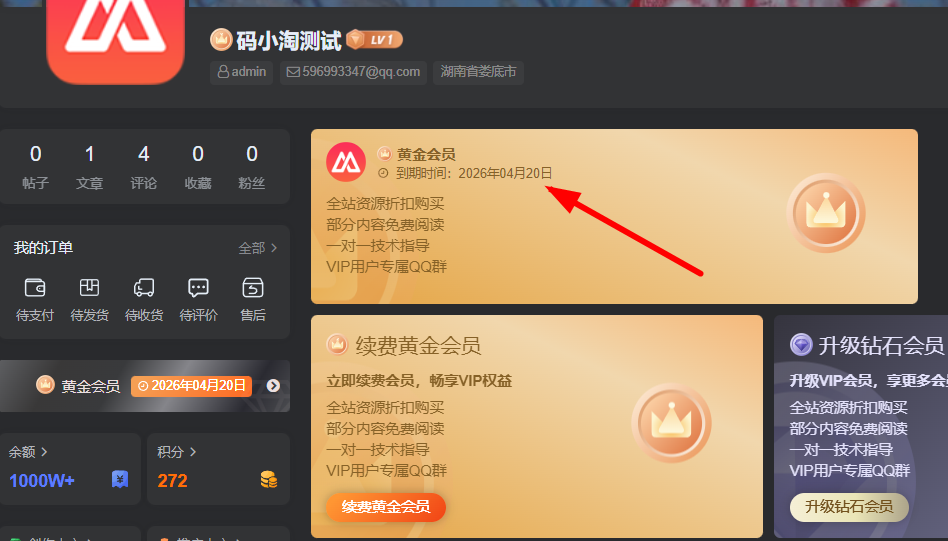图片[2]-WordPress网站所有用户批量设置为VIP会员的代码-码小淘博客